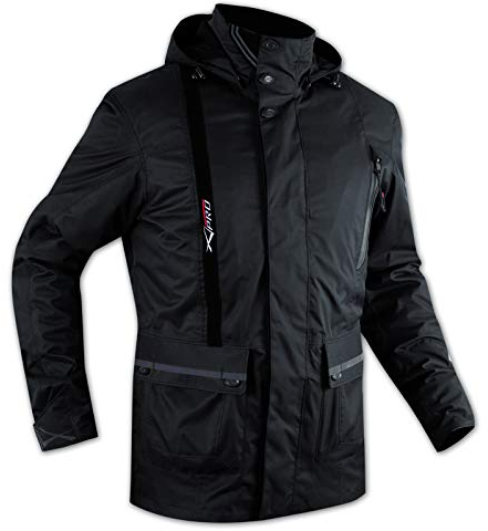Stadt Roller Motorradjacke Abnehmbare wasserdichte Stoff Futter Schwarz L