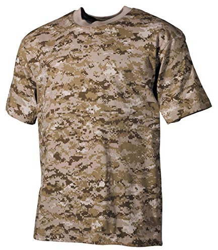 MFH US T-Shirt, halbarm,170 g/m² (DE/NL/SE/PL, Alphanumerisch, M, Regular, Regular, digital Desert)