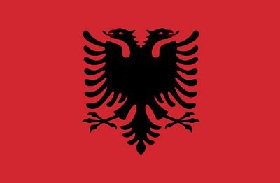 Autoaufkleber Sticker Fahne Albanien Flagge Aufkleber