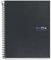 Miquelrius - Notizbuch A5 (148 x 210 mm), Notizbuch Das Original, 4 farbige Streifen, 160 Seiten, Raster 5 mm, Extra Opak Papier 70 g/m², 2 Loch Stanzung, Hardcover, Farbe Graphit