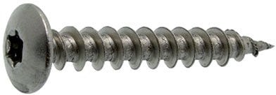 Générique - Vis penture tete ronde large empreinte torx ou etoile-inox a2 - Ø mm.6 - L/Lf mm.40 - Cond..100 -