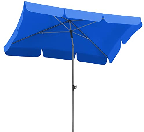 Schneider Sonnenschirm Locarno, royalblau, 180 x 120 cm rechteckig, 718-79, Gestell Stahl, Bespannung Polyester, 2.3 kg