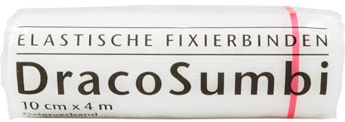 DracoSumbi Fixierbinde 10 cm x 4 m weiß, 1 St. Binde