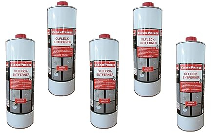 5 Liter Ölfleckentferner | Ölfleck Ölflecken Reiniger Reinigungsmittel Fettflecken Wachsflecken auf Stein Pflaster etc. von CleanPrince