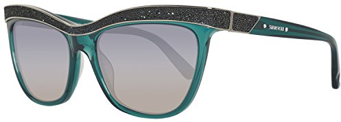 Swarovski SK0075 96P-55-17-135 Swarovski Sunglasses Sk0075 96P-55-17-135 Cateye Sonnenbrille 55, Blau