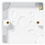 BG Electrical Pattress Surface 1G 19 mm