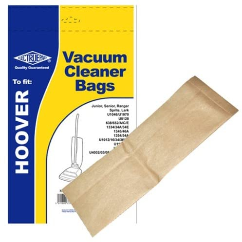 Electruepart Hoover H1 Type Upright Vacuum Cleaner Dust Bags to fit Hoover Junior, Senior, Ranger, Sprite Models (Pack of 5)