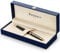 Waterman Hémisphère Kugelschreiber | Mattschwarz mit Zierteile aus 23 K Gold | Mittlere Spitze | Blaue Tinte | Geschenkbox