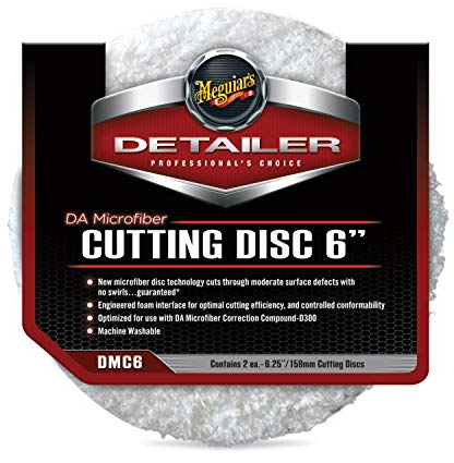 Meguiar's DMC6 DA Microfiber Cutting Disc 6 159mm Mikrofaseraufsatz (2er Pack)