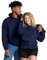 Russell Athletic Herren Dri-Power Fleece, Moisture Wicking, Cotton Blend, Relaxed Fit, Sizes S-4x Hoodie, Marineblauer Pullover, Large