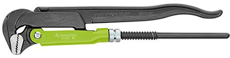 RENNSTEIG Rohrzange 90° (Öffnungsweite 0-70 mm, Länge 560 mm, Zange aus Chrom-Vanadium-Stahl, Stellmuttersicherung, Klemmschutz, Oberfläche pulverlackiert) 111 020 2