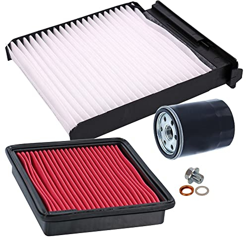 BESTPRICE Set di filtri di ispezione con 1x filtro aria, 1x filtro abitacolo, 1x filtro olio compatibile con NISSAN MICRA C+C III (K12), MICRA III (K12), NOTE (E11, NE11)