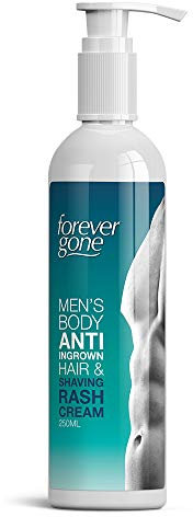 FOREVER GONE MENS BODY ANTI INGROWN HAIR & SHAVING CREAM SMOOTH SKIN