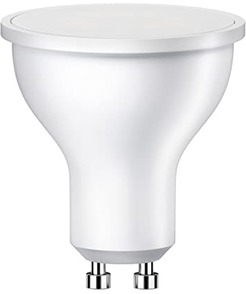 ledscom.de GU10 LED Leuchtmittel, PAR16, weiß (4000 K), 5 W, 450lm, 103°, matt