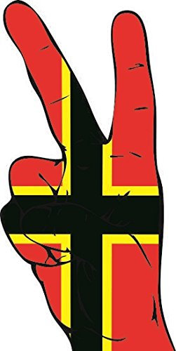 U24 Aufkleber Peace Finger Deutscher Widerstand Autoaufkleber Sticker