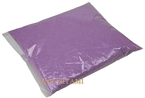 1 KG SABBIA COLORATA 04-07 MILLIMETRI PER COMPOSIZIONI FLOREALI HOBBY FAI DA TE LILLA