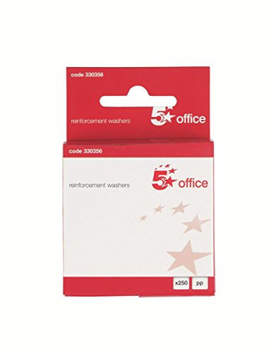 5 Star Vinyl Lochverstärkungsringe Box mit 250 Stück