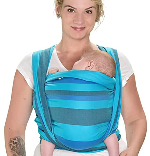 Hoppediz gewebtes Baby-Tragetuch ab Geburt, Neugeboren bis Kleinkind, 100% kbA-Baumwolle (Bio), kbA Dublin 4,60 m