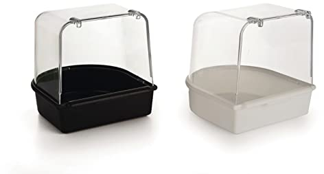 Beeztees 75080 Badehaus aus Plastik, 13 x 13 x 13 cm, weiß