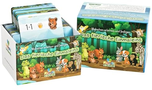 Piepmatz und Grünschnabel DAS TIERISCHE EINMALEINS | Spielerisch das 1x1 Lernen | Kinderspiel | Multiplizieren von 1-100 | Konzentrationsspiel für Kinder | für 1-8 Spieler ab 6 Jahren