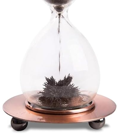 Sablier à sable magnétique socle bois
