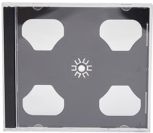 10 x Dragon Trading Double Disc Cases With Black Tray To Hold 2 CD DVD Blu Ray Discs. Double Black Jewel Cases.Professional Quality To Store All Formats Of Discs. Hold Two Discs