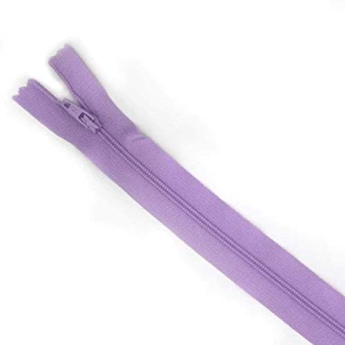 Plush Addict No.3 Close Ended Strong Nylon Zip Fastener for Sewing, Crafts, Clothing and Accessories - Lilac - 18 / 46cm