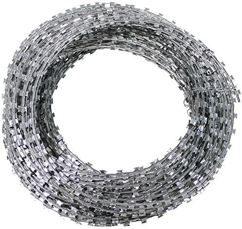 NATODraht Stacheldraht Sicherheitsdraht Klingendraht ca. 50 mtr. Ausziehlänge ca. 10 Meter