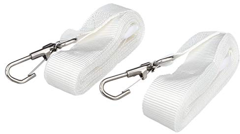 Seachoice 50-78801 Correas Ajustables Toldo Bimini, Color Blanco, 2.4 m