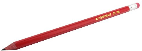 Whitebox 93761 Pencils Rubber Tip Red HB Ref 93761 [Pack of 12]