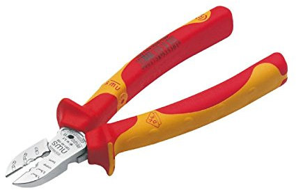 Genuine 1x NWS 4-in-1 Electricians VDE Pliers Bolt Cutting Crimping Cable Str...