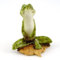 Top Collection Miniatur Feengarten & Terrarium Yoga Frosch in Meditation Lotus Pose klein