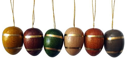 DREGENO Seiffen eG 6er Set Strauchbehang Ostereier Erzgebirge