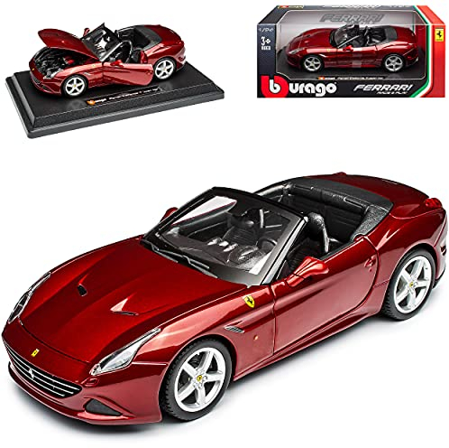 Bburago Ferrari California T Cabrio Rot Metallic 1/24 Modell Auto