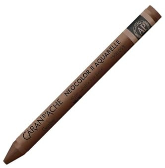 Caran d'Ache 7500.059 Watercolour Wax Crayon Neocolor II Brown