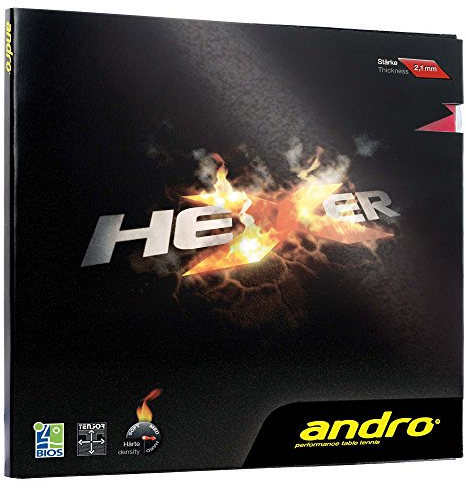 ANDRO Belag Hexer, schwarz, 2,1 mm