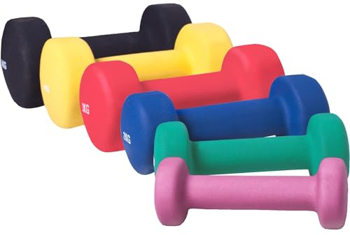 GORILLA SPORTS® Neopren Kurzhanteln - 2er Set, Hantelbaum, 2x0,5kg, 2x1kg, 2x2kg, 2x3kg, 2x4kg, 2x5kg, Hanteln, Hantelset, Dumbbells, Gymnastikhanteln, Kurzhantelständer (i) Komplettset 31kg)