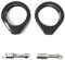 Alchemy Parts Paar 41mm Schwarz Motorrad Blinker/Blinker Gabelklemme Klammergabel