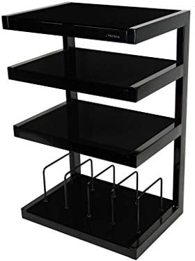 Norstone Mobile Hi-Fi mit Ständer für Medien, Schwarz