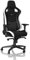 noblechairs Epic Gaming Stuhl - Bürostuhl - Schreibtischstuhl - Echtleder - Inklusive Kissen - Schwarz/Weiß/Rot