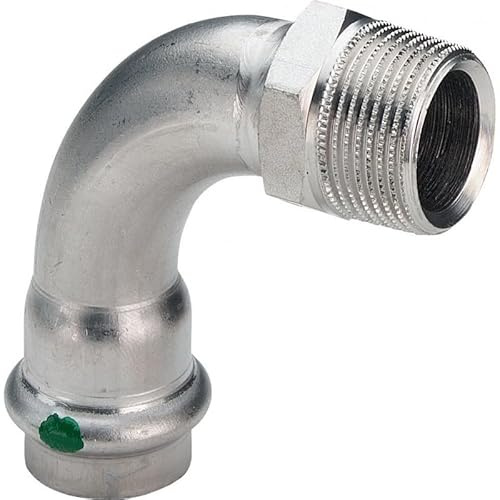'Viega 2314 – Kurve 90 Grad Sanpress 2314 Durchmesser 18 x 1/2 Edelstahl