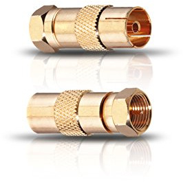 Oehlbach Adapter F-Stecker, Koaxial m & w 2 STK.