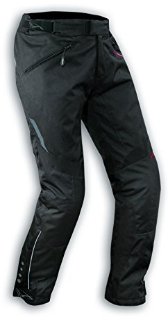 A-Pro, Pantaloni da donna impermeabili, da moto, termici, Imbottitura a scomparsa, nero, 26