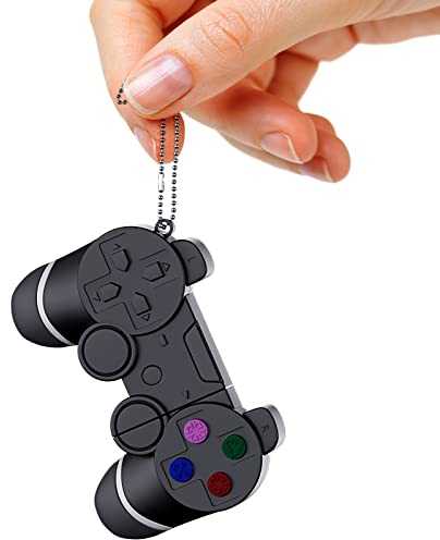 Febniscte - Chiavetta USB a forma di controller, 8 GB, colore: nero Black 16 Gb
