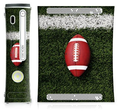 DeinDesign Skin kompatibel mit Microsoft Xbox 360 Folie Sticker American Football Sport Ball