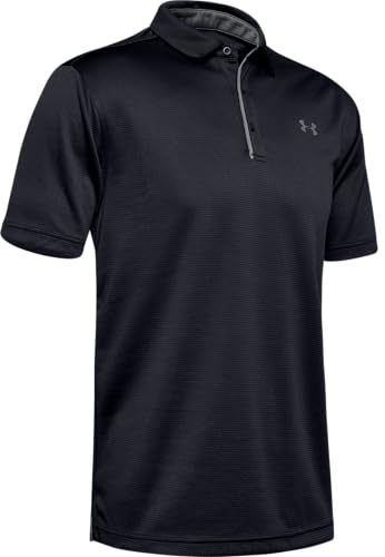 Under Armour Mens UA Golf Tech Polo Shirt - Black - 3XL