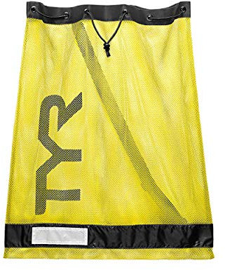 TYR Mesh Equipment, Sacca da Piscina Unisex – Adulto, Fluo Yellow, M