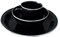 1 Person Camping Picnic Dining Set Plate Mug Bowl - Black Enamel