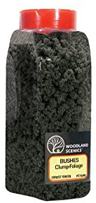 Forest Green Bushes Clump-Foliage (32 oz. Shaker) Woodland Scenics by Woodland Scenics