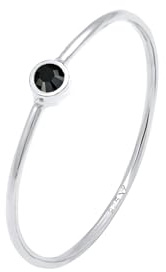 Elli Damen Ring Stacking Elegant Schlicht mit Kristall